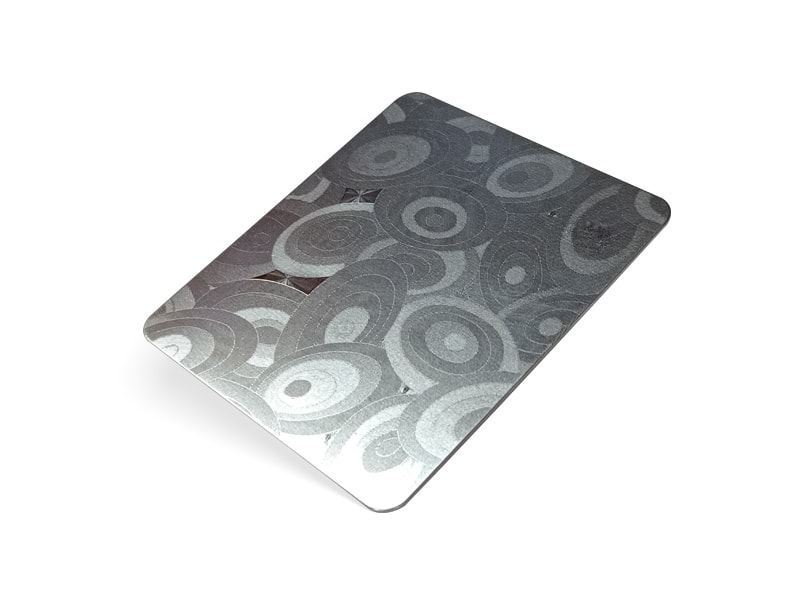 Ellipses Embossed Finish Stainless Steel Sheet