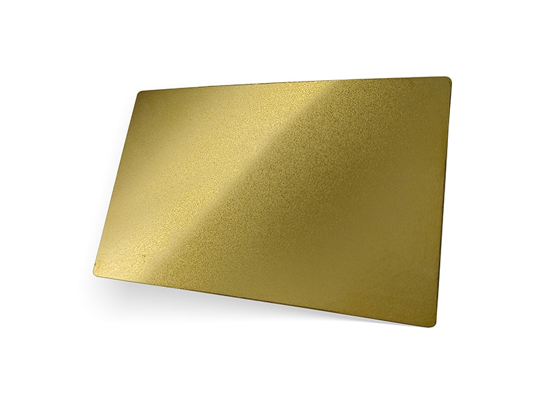 Gold Bead Blasted Finish Stainless Steel Sheet