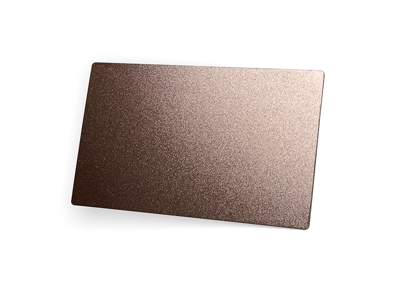 Rose Gold Bead Blasted Finish Stainless Steel Sheet
