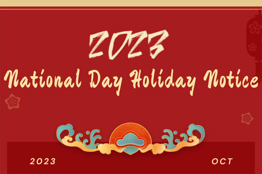 2023 National Day Holiday Notice